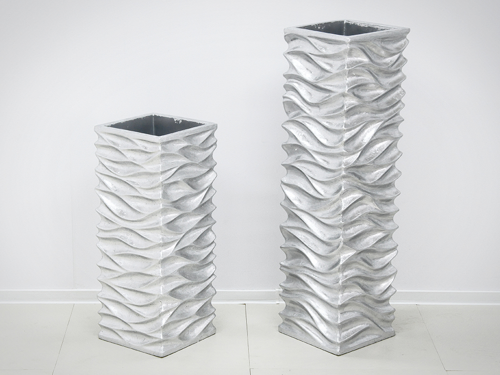 EUH - 2085/2 ezüst színű kaspó 70 cm