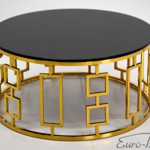 EUH - C415 dohányzóasztal (arany-fekete)