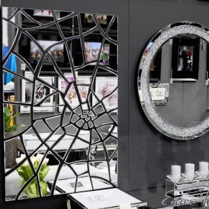 EUH - JZ0521 design fali tükör "crushed mirror" 80x120 cm