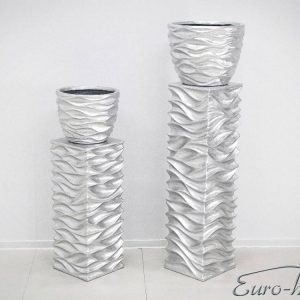 EUH - 2027/2 ezüst színű kaspó 40 cm