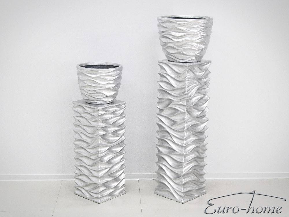 EUH - 2081/2 ezüst színű tartóoszlop kaspóhoz 70 cm