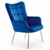 Halmar - Castel II fotel blue velvet