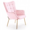 Halmar - Castel II fotel pink velvet