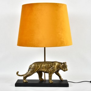 BDeco - Deluxe Gold Leopard asztali lámpa ~65 cm