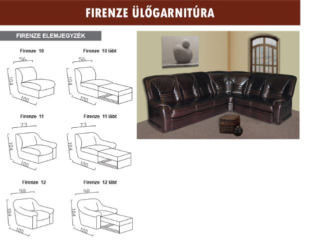 Kárpit Design: Firenze sarok ülőgarnitúra