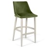 MOB - Alberta fa lábas bárszék 78 cm olive velvet