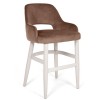 MOB - Clark fa lábas középmagas bárszék 65 cm bronze velvet