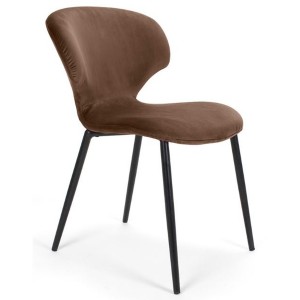 MOB - Nord fém lábas étkezőszék brown velvet