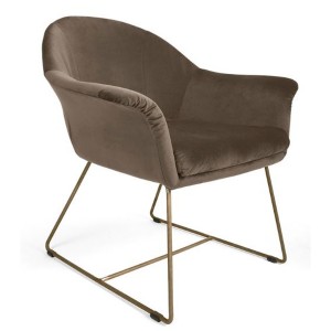 MOB - Form fotel brown velvet