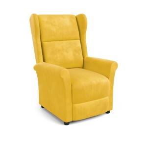 Halmar - Agustin 2 relax fotel mustard velvet