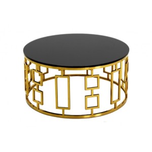 EUH - C415 dohányzóasztal (arany-fekete)
