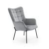 Halmar - Castel fotel grey velvet