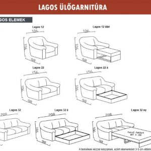 Kárpit Design: Lagos ülőgarnitúra