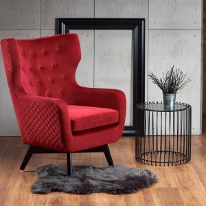 Halmar - Marvel fotel red velvet