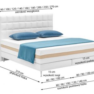 New Elegance: Kontynentalne 102 boxspring franciaágy