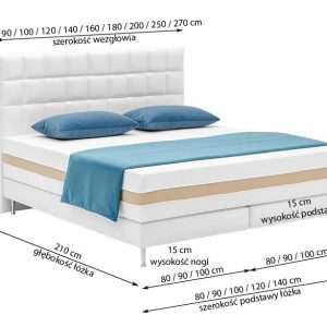 New Elegance: Kontynentalne 102 boxspring franciaágy