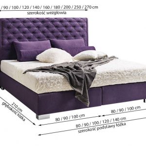 New Elegance: Kontynentalne 301 boxspring franciaágy