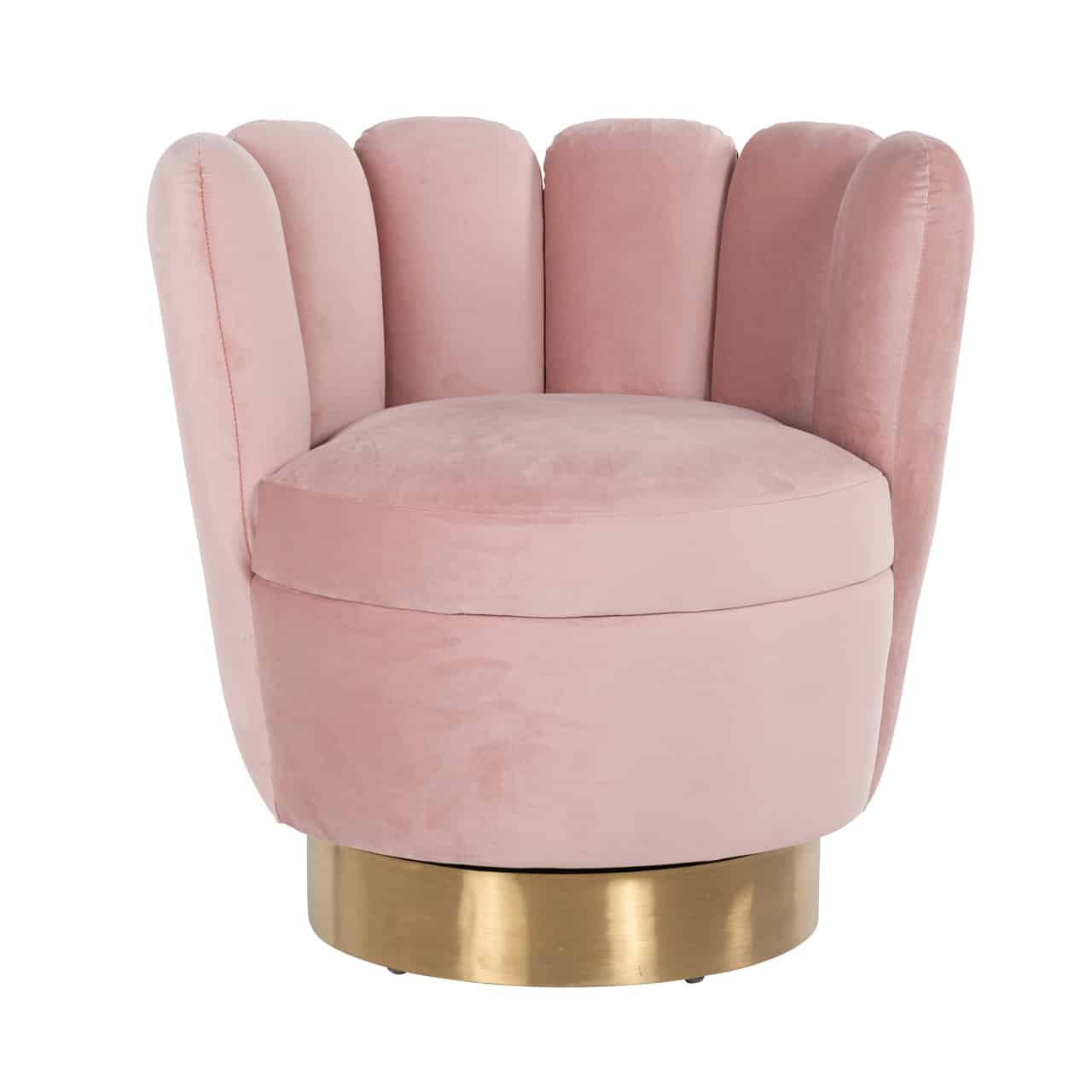 RI - S4487 fotel pink velvet