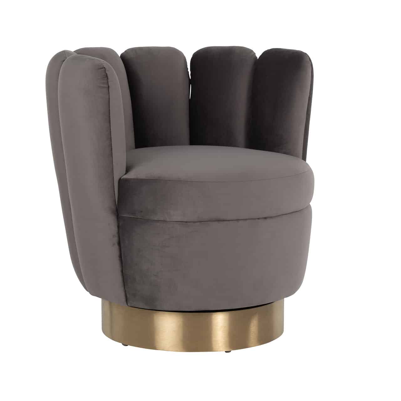 RI - S4487 fotel grey velvet