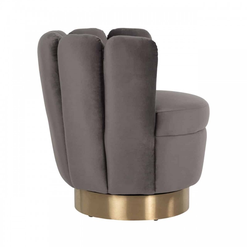 RI – S4487 fotel grey velvet 4