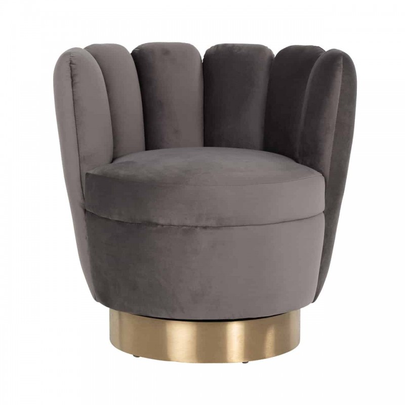 RI – S4487 fotel grey velvet 2
