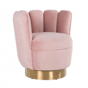 RI - S4487 fotel pink velvet