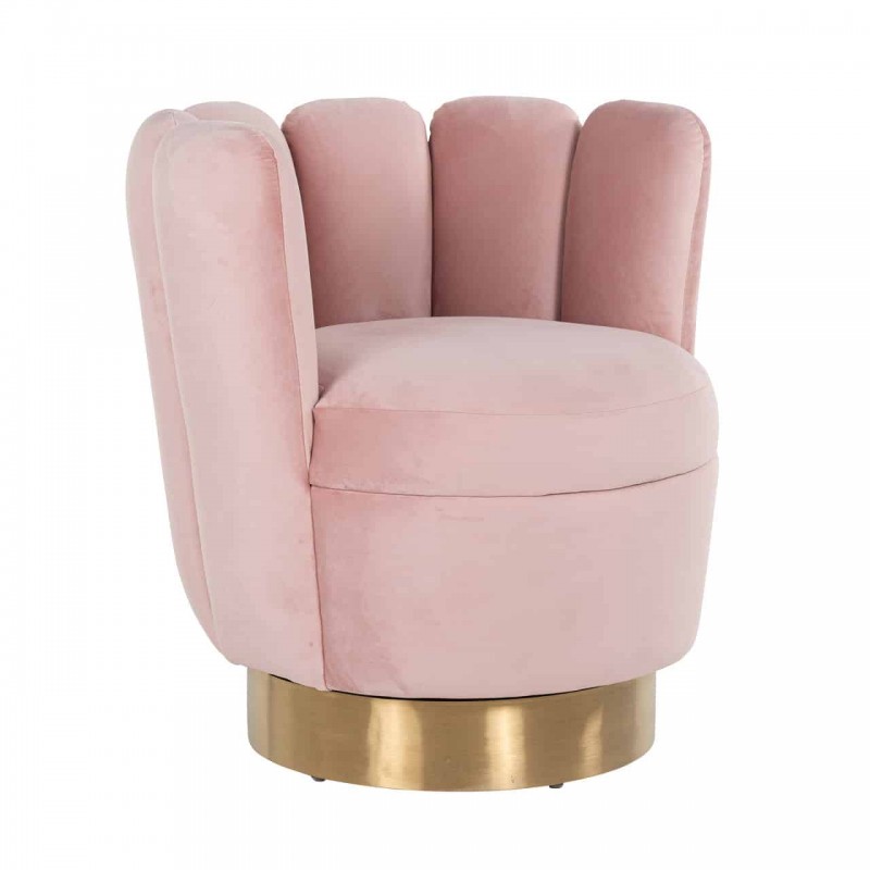 RI – S4487 fotel pink velvet 1