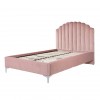 RI - S6001 egyszemélyes ágy pink velvet