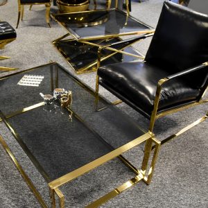 EUH - Y-1010 fotel arany-fekete színben