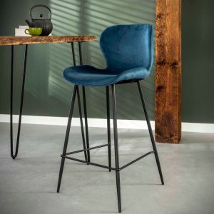 ZJL - 3739 51V bárszék blue velvet
