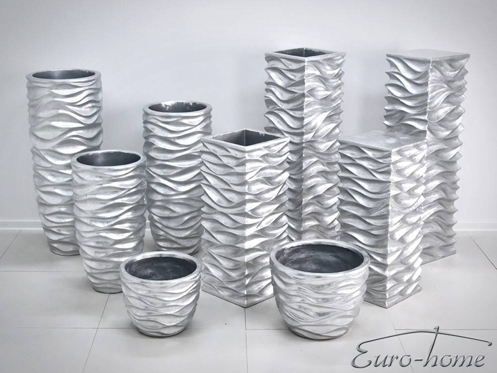 EUH - 2081/2 ezüst színű tartóoszlop kaspóhoz 70 cm