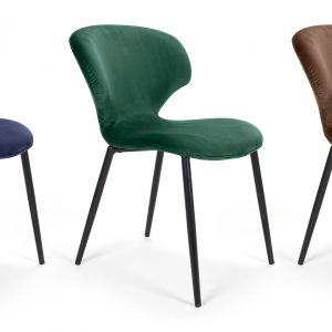 MOB - Nord fém lábas étkezőszék brown velvet