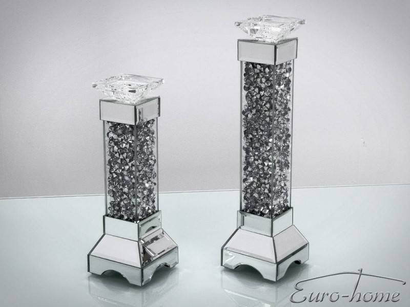 EUH - TMZ146 kristályos gyertyatartó 45,5 cm