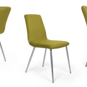 MOB - Tokyo fém lábas étkezőszék green velvet