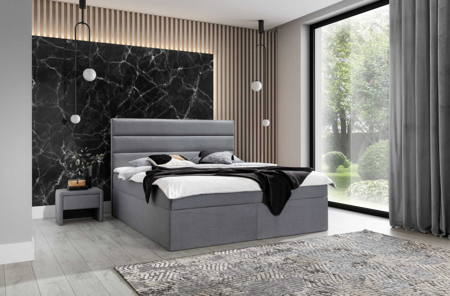 New Elegance - Kontynentalne Slim B franciaágy