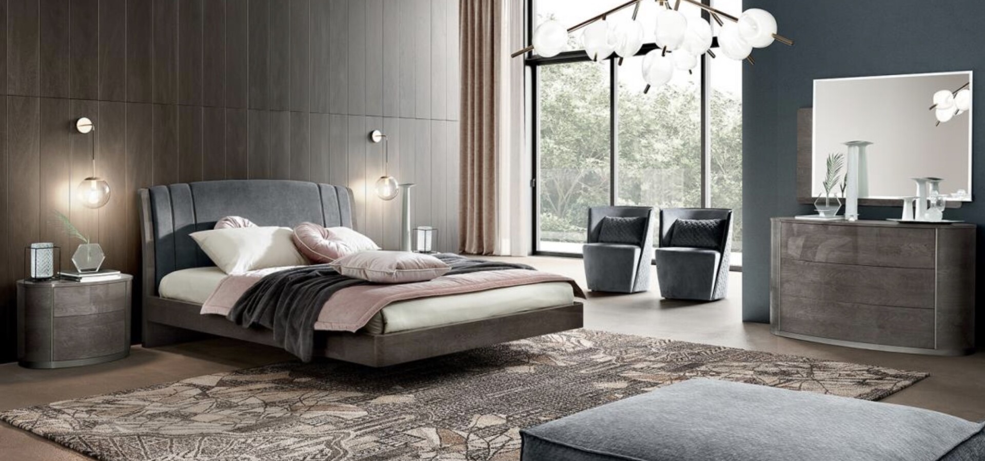 Camelgroup - Round modern hálószoba bútorok