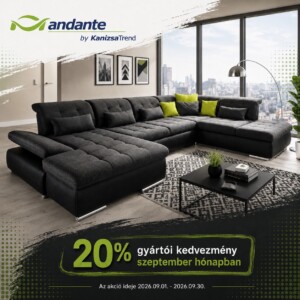 ANDANTE akció 2026. szeptember hónapban - 20%